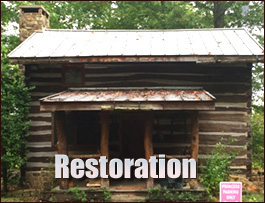 Historic Log Cabin Restoration  Lanexa, Virginia